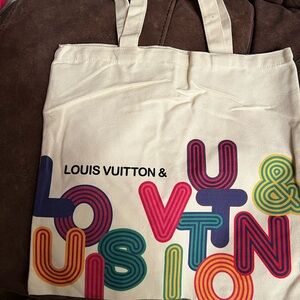 LV  canvas Tote bag
